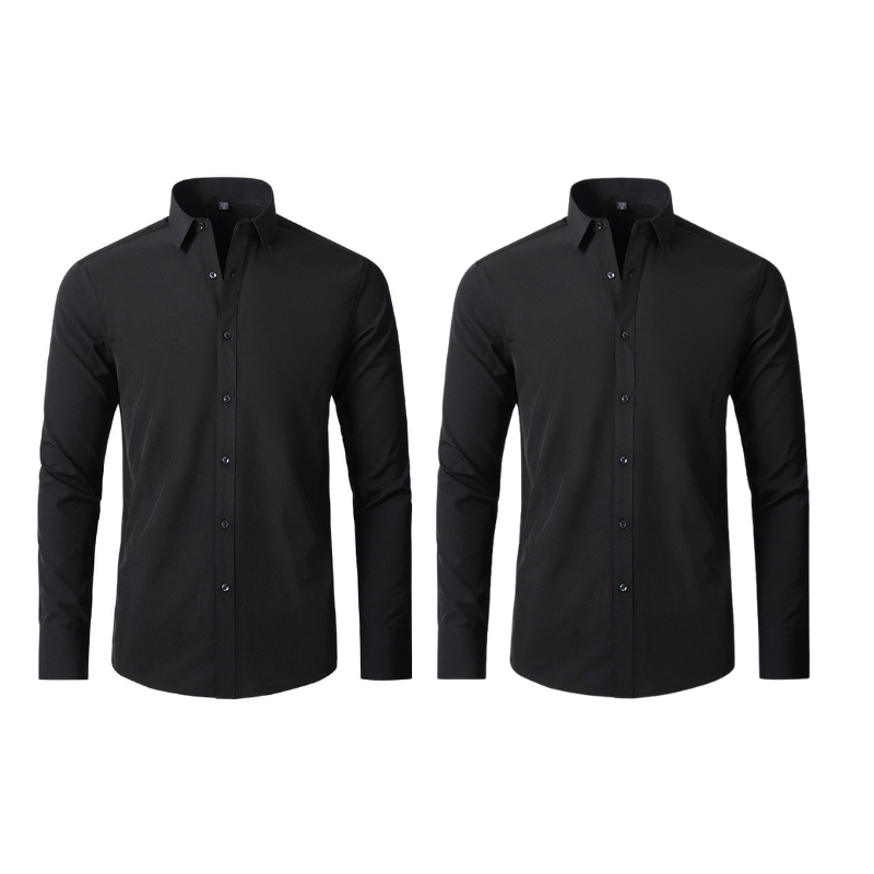 Camisa Social Anti amassados + Relogio de Brinde - UltraElastechPro - Compre 1 Leve 2