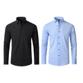 Camisa Social Anti amassados + Relogio de Brinde - UltraElastechPro - Compre 1 Leve 2