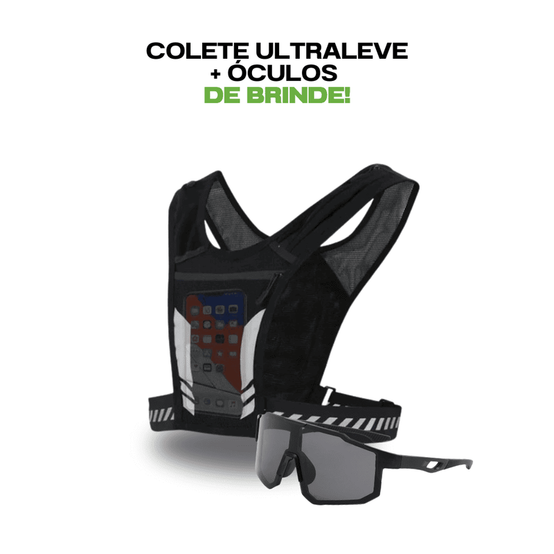 KIT Colete Ultraleve + Óculos Esportivo Grátis - VestUltraMax - Mais Praticidade nas suas Atividades