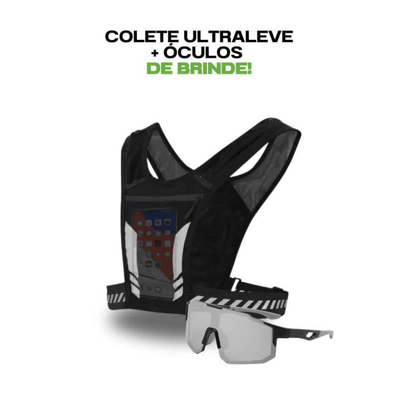 KIT Colete Ultraleve + Óculos Esportivo Grátis - VestUltraMax - Mais Praticidade nas suas Atividades