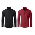 Camisa Social Anti amassados + Relogio de Brinde - UltraElastechPro - Compre 1 Leve 2