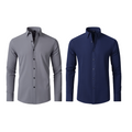 Camisa Social Anti amassados + Relogio de Brinde - UltraElastechPro - Compre 1 Leve 2